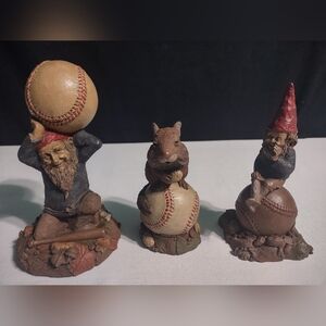 Tom Clark 3 Baseball Resin Figures